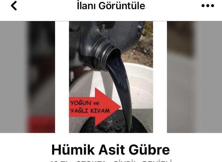 Denizli Çivril Satılık Humik Asit